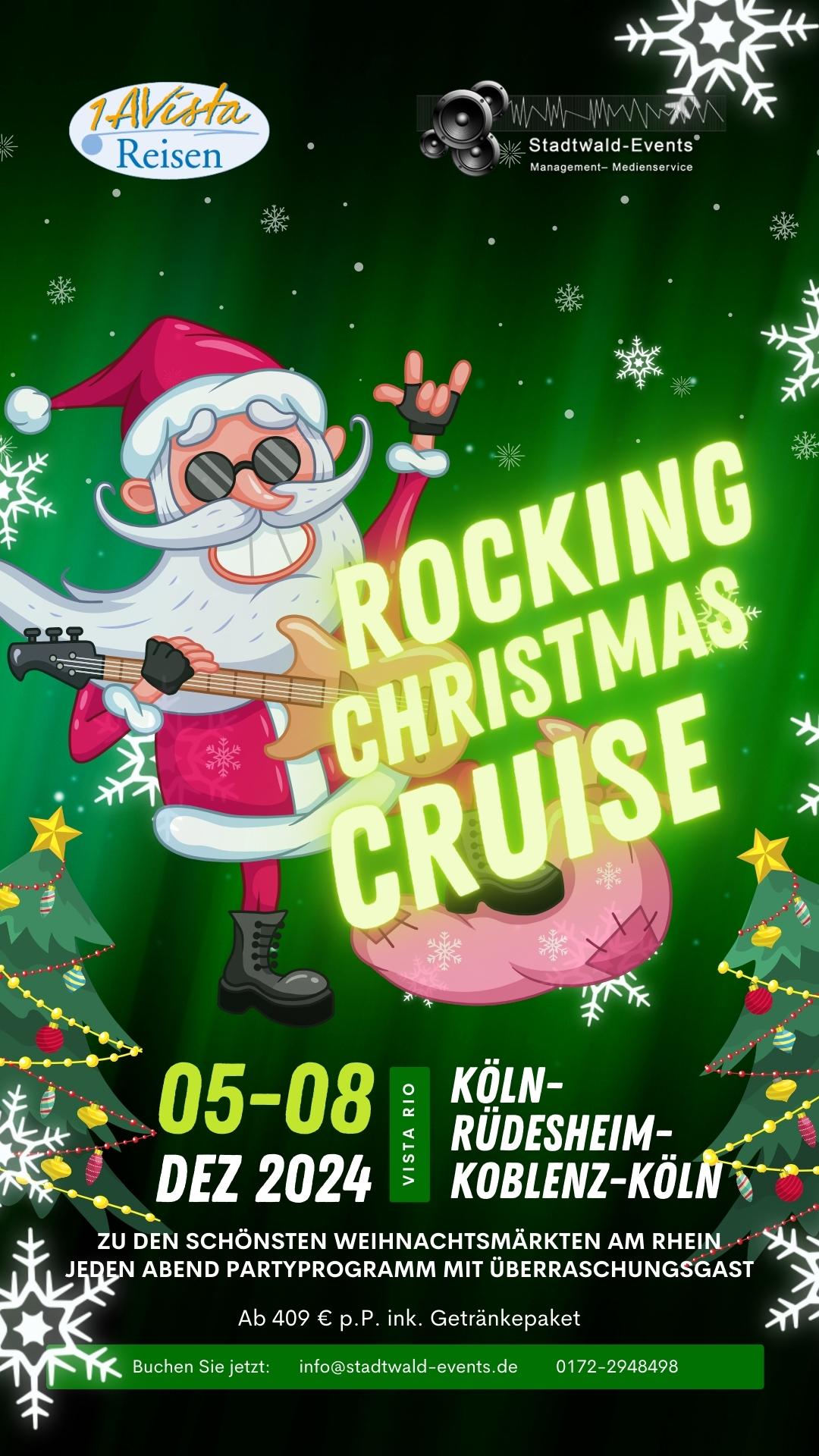 Rocking Christmas Cruise Veranstaltung Stadtwald-Events auf der Vista Rio